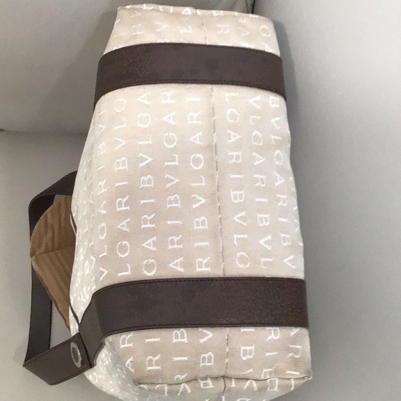 EUC.  BVLGARI Medium Tote Bag in Cream - Picture 11 of 14